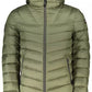 Sleek Polyamide Hooded Jacket in Green