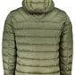 Sleek Polyamide Hooded Jacket in Green