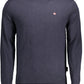 Chic Crew-Neck Embroidered Logo Sweater