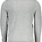 Elegant Gray Woolen Sweater with Logo