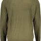 Elevated Green Wool Round Neck Sweater