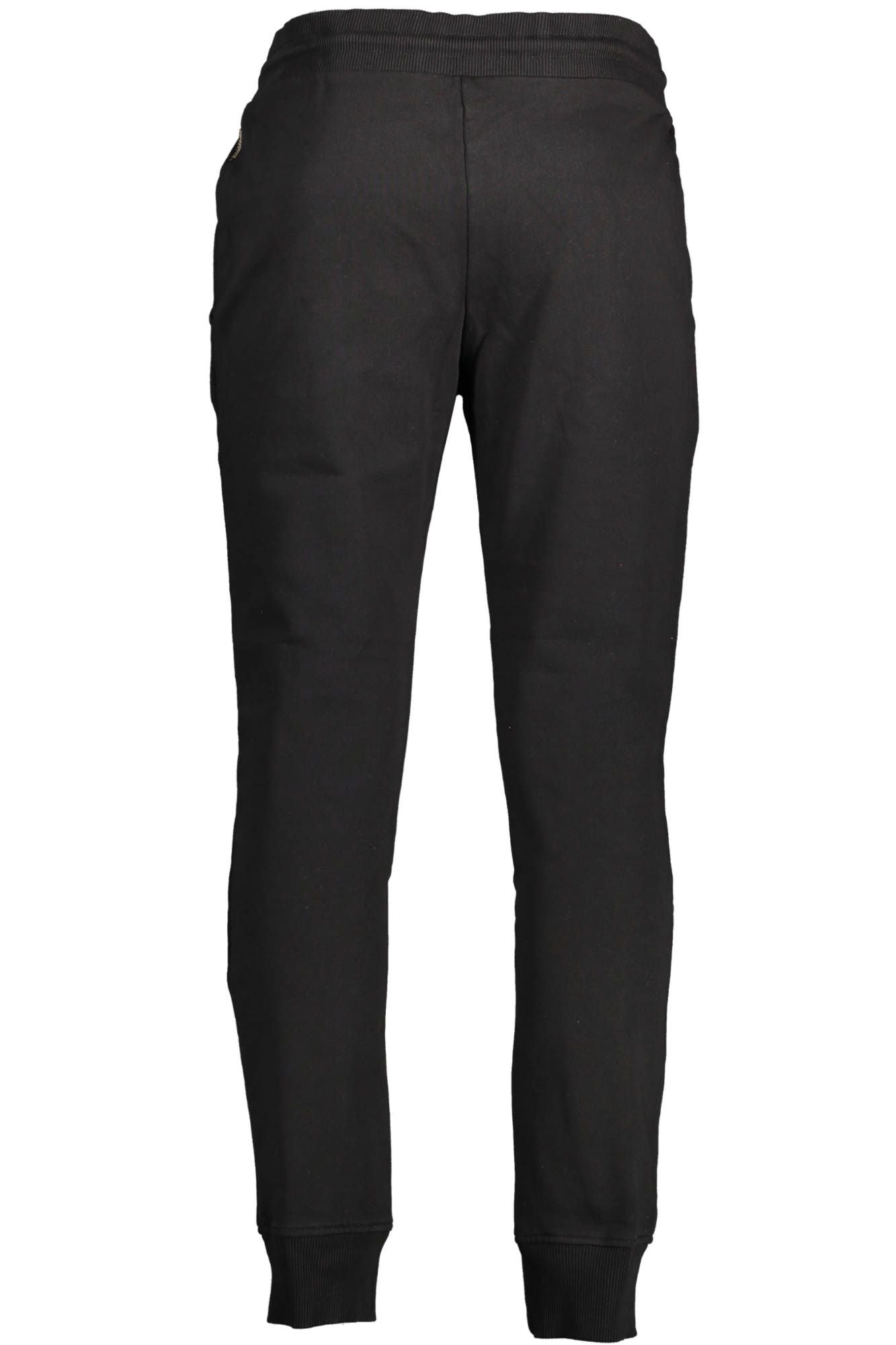 Sleek Black Sports Trousers with Embroidered Logo