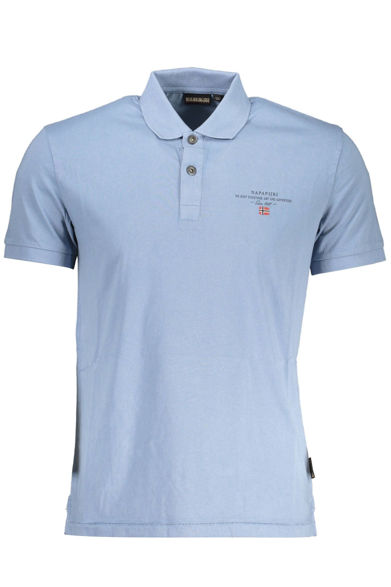 Exquisite Light Blue Cotton Polo Shirt