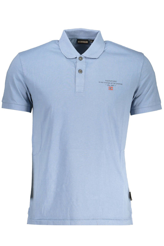 Exquisite Light Blue Cotton Polo Shirt