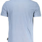 Elegant Light Blue Cotton Polo with Logo Detail
