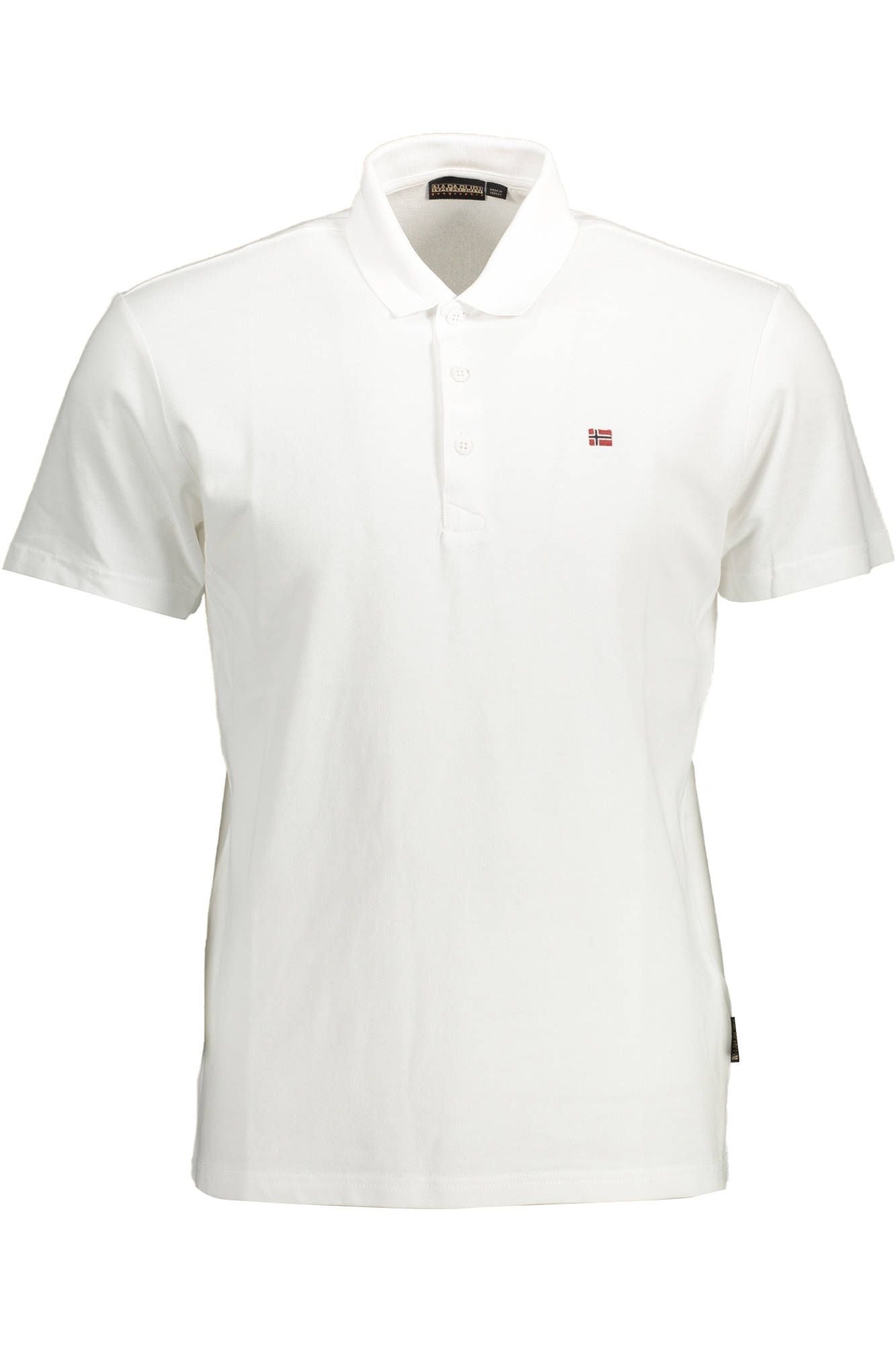 Elegant White Embroidered Polo Shirt
