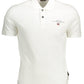 Elegant White Polo with Unique Embroidery