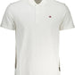 Elegant White Cotton Polo Shirt
