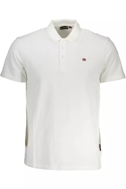 Elegant White Short-Sleeved Polo