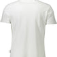 Elegant White Embroidered Polo Shirt