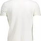 Elegant White Embroidered Polo Shirt