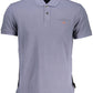 Blue Cotton Polo Shirt
