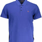 Elegant Short-Sleeved Blue Polo