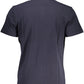 Elegant Blue Cotton Polo Shirt