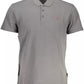 Elegant Short-Sleeved Gray Polo