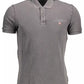 Elegant Gray Short-Sleeved Polo