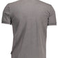 Elegant Gray Short-Sleeved Polo