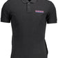Elegant Black Cotton Polo Shirt