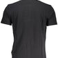 Elegant Black Embroidered Polo Shirt