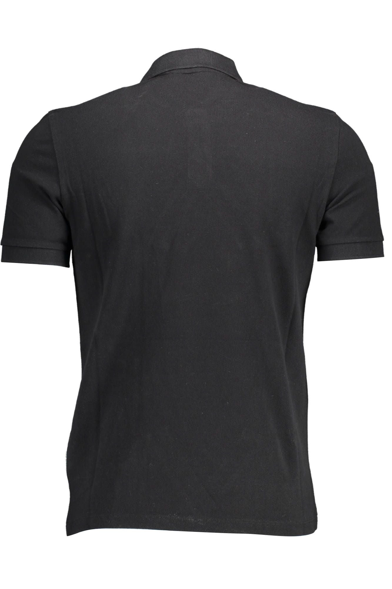 Elegant Black Cotton Polo Shirt