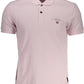 Chic Pink Embroidered Polo with Signature Detailing