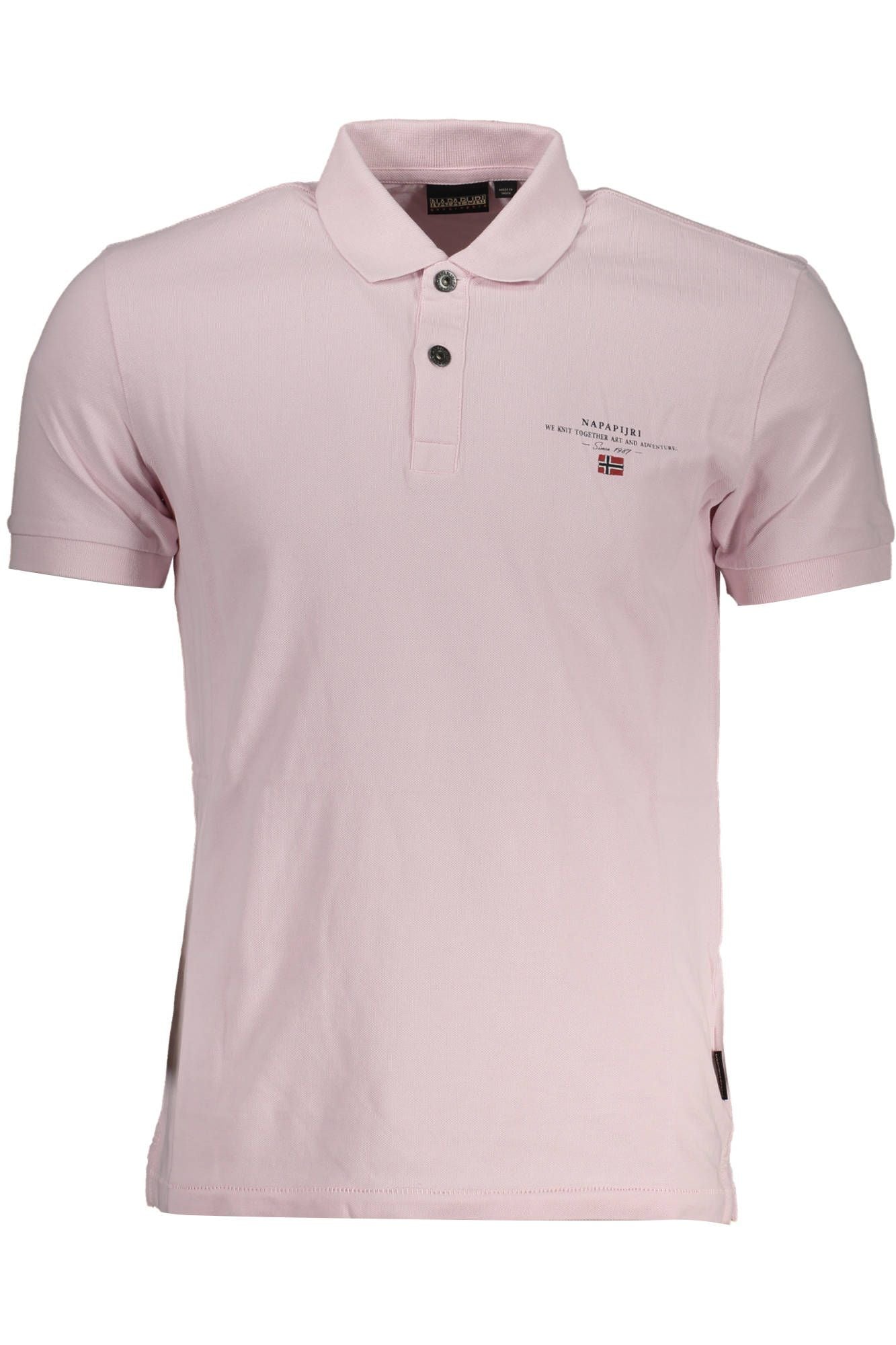 Chic Pink Embroidered Polo with Signature Detailing