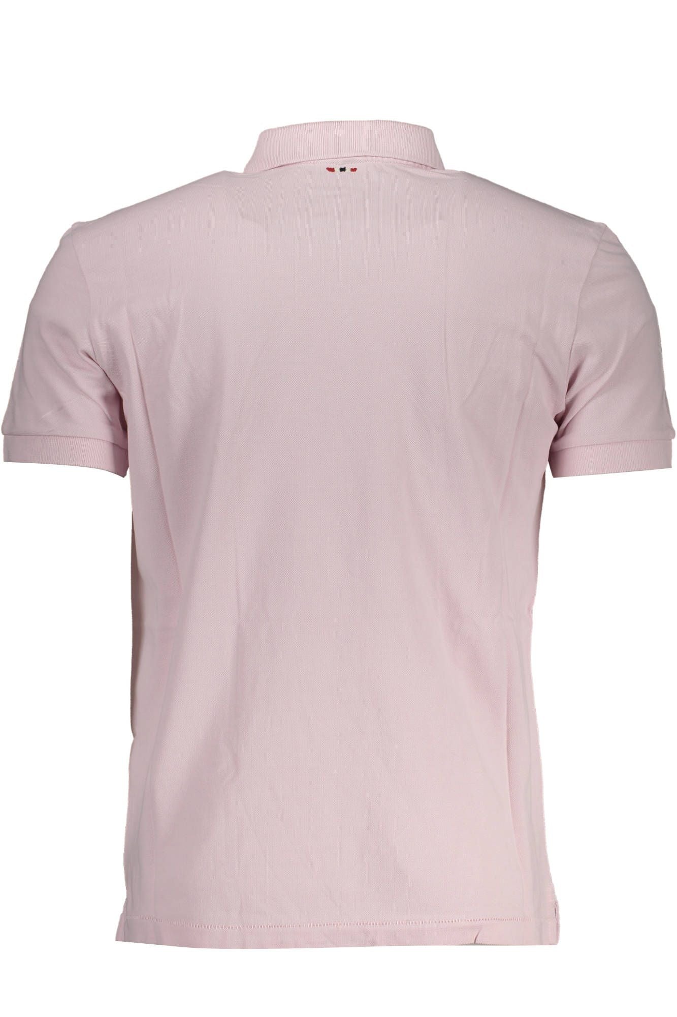 Chic Pink Embroidered Polo with Signature Detailing