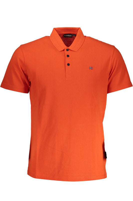Elegant Short-Sleeved Red Polo Shirt