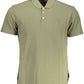 Chic Green Cotton Short-Sleeved Polo