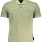 Green Cotton Classic Polo with Logo Embroidery