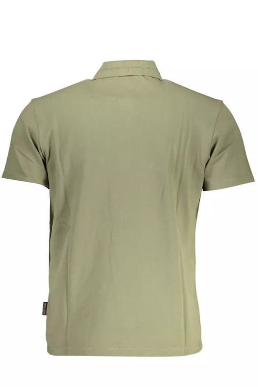 Classic Green Polo with Elegant Embroidery
