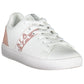 Elevated White Sneakers with Contrasting Accents