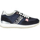 Chic Blue Sneakers with Contrasting Details