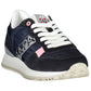 Chic Blue Sneakers with Contrasting Details