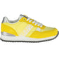 Vibrant Yellow Lace-up Sneakers