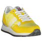 Vibrant Yellow Lace-up Sneakers