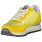 Vibrant Yellow Lace-up Sneakers