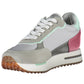 Chic Gray Lace-up Sports Sneakers