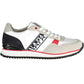 Chic White Lace-Up Sneakers with Logo Detail