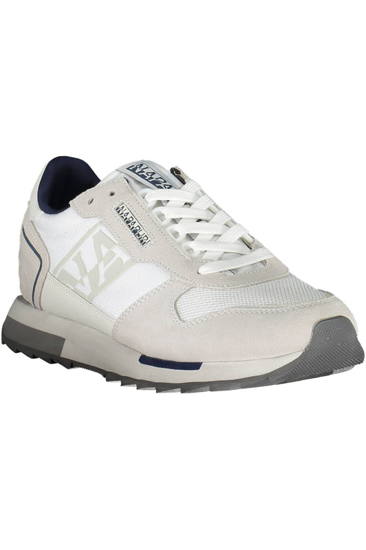 Elegant White Laced Sports Sneakers