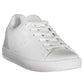 Elegant White Lace-Up Sports Sneakers