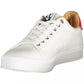 Sleek White Sneakers with Contrasting Details