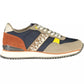 Chic Blue Sneakers with Contrasting Details
