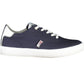 Sleek Blue Lace-Up Sports Sneakers