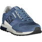 Sleek Blue Athletic Sneakers with Contrast Details