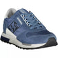Sleek Blue Lace-Up Sport Sneakers