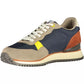 Chic Blue Sneakers with Contrasting Details