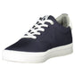 Sleek Blue Lace-Up Sports Sneakers