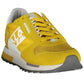 Sleek Yellow Lace-Up Sport Sneakers