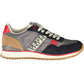 Chic Gray Sports Sneakers with Contrast Details